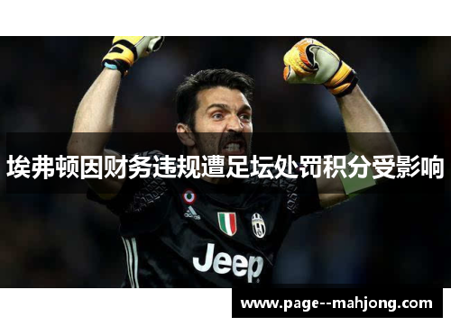 埃弗顿因财务违规遭足坛处罚积分受影响